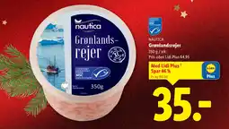 Lidl NAUTICA Grønlandsrejer tilbud
