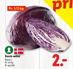 Lidl Dansk rødkål tilbud