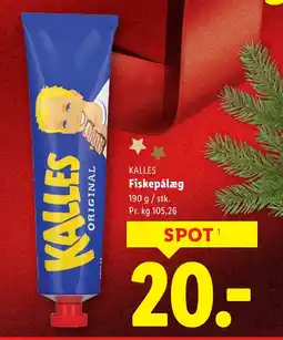 Lidl KALLES Fiskepålæg tilbud