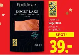 Lidl FJORDFISK Røget laks tilbud