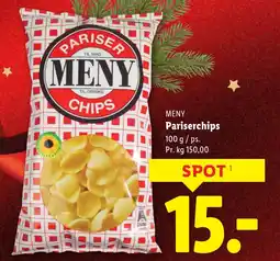 Lidl MENY Pariserchips tilbud