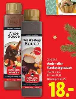 Lidl JENSENS Ande- eller flæskestegssauce tilbud