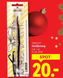 Lidl TØRSLEFFS Vaniljestang tilbud