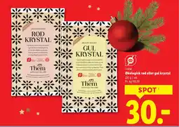 Lidl THEM Økologisk rød eller gul krystal tilbud