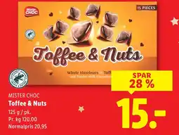 Lidl MISTER CHOC Toffee & Nuts tilbud