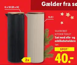 Lidl SILVERCREST KITCHEN TOOLS® Sæt med olie- og eddikebeholdere tilbud