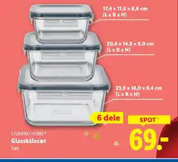 Lidl LIVARNO HOME® Glasskålesæt tilbud