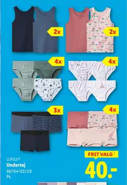 Lidl LUPILUⓇ Undertøj tilbud