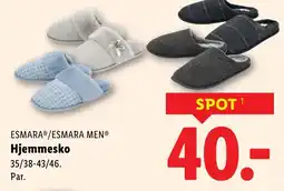 Lidl ESMARAⓇ/ESMARA Men® Hjemmesko tilbud