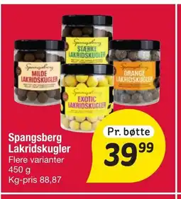 Fakta Tyskland Spangsberg Lakridskugler tilbud
