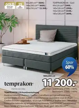 JYSK TEMPRAKON LYA kontinentalseng tilbud