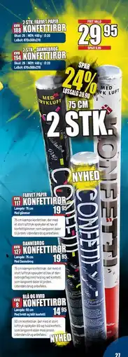 Thansen KONFETTIRØR tilbud