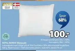 JYSK ROYAL NORDIC fiberpude tilbud