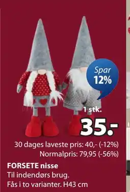 JYSK FORSETE nisse tilbud