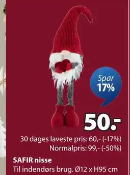 JYSK SAFIR nisse tilbud