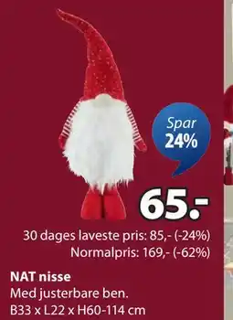 JYSK NAT nisse tilbud