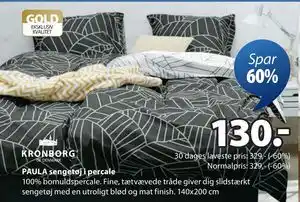 PAULA sengetøj i percale