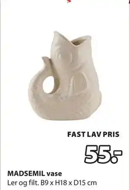 JYSK MADSEMIL vase tilbud