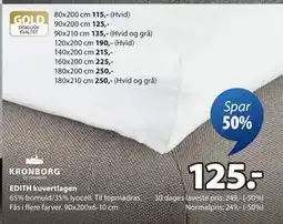 JYSK EDITH kuvertlagen tilbud