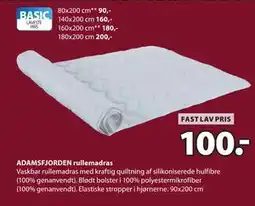 JYSK ADAMSFJORDEN rullemadras tilbud