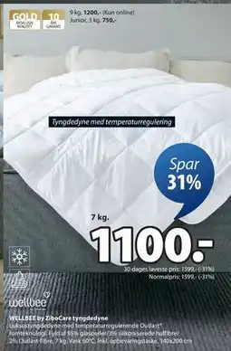 JYSK WELLBEE by ZiboCare tyngdedyne tilbud