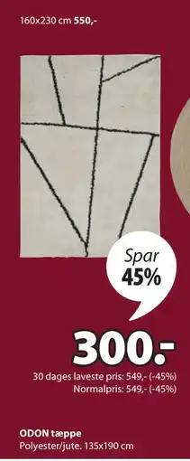JYSK ODON tæppe tilbud