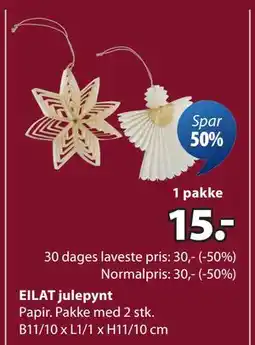 JYSK EILAT julepynt tilbud