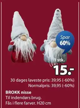JYSK BROKK nisse tilbud