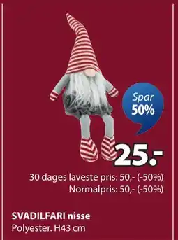 JYSK SVADILFARI nisse tilbud
