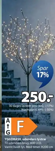 JYSK YGGDRASIL udendørs lystræ tilbud