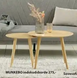 JYSK MUNKEBO indskudsborde tilbud
