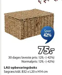 JYSK LAU opbevaringsboks tilbud