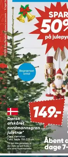 Bilka Dansk afskåret nordmannsgran juletræ tilbud
