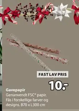 JYSK Gavepapir tilbud