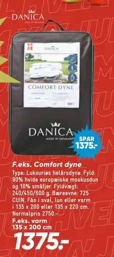 Bilka Comfort dyne tilbud