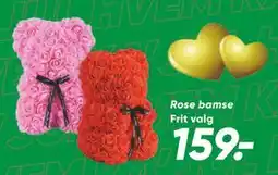 Bilka Rose bamse tilbud
