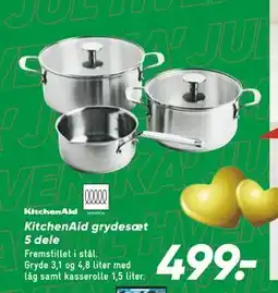 Bilka KitchenAid grydesæt 5 dele tilbud
