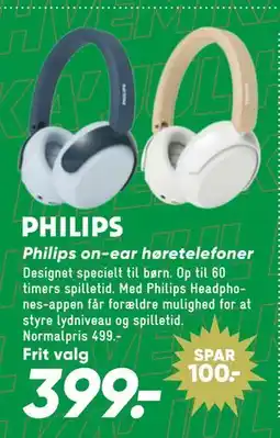 Bilka Philips on-ear høretelefoner tilbud