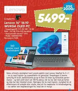 Bilka Lenovo 14” 16:10 WUXGA OLED PC tilbud