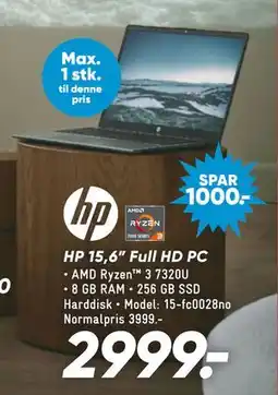Bilka HP 15,6” Full HD PC tilbud