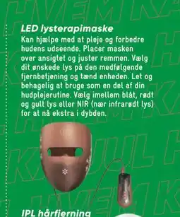 Bilka LED lysterapimaske tilbud