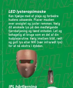 Bilka LED lysterapimaske tilbud