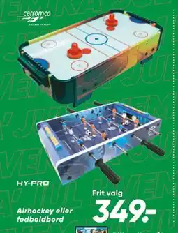 Bilka Airhockey eller fodboldbord tilbud