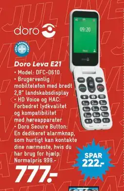 Bilka Doro Leva E21 tilbud