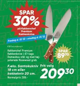 Bilka SPAR 30% på Køkkenchef Premium Køkkenknive tilbud