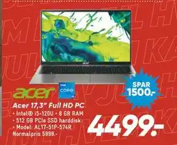 Bilka Acer 17,3” Full HD PC tilbud