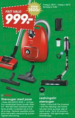 Bilka Ledningsfri støvsuger tilbud