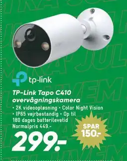 Bilka TP-Link Tapo C410 overvågningskamera tilbud