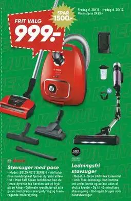 Bilka Støvsuger med pose tilbud