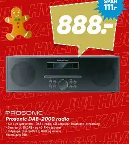 Bilka Prosonic DAB-2000 radio tilbud